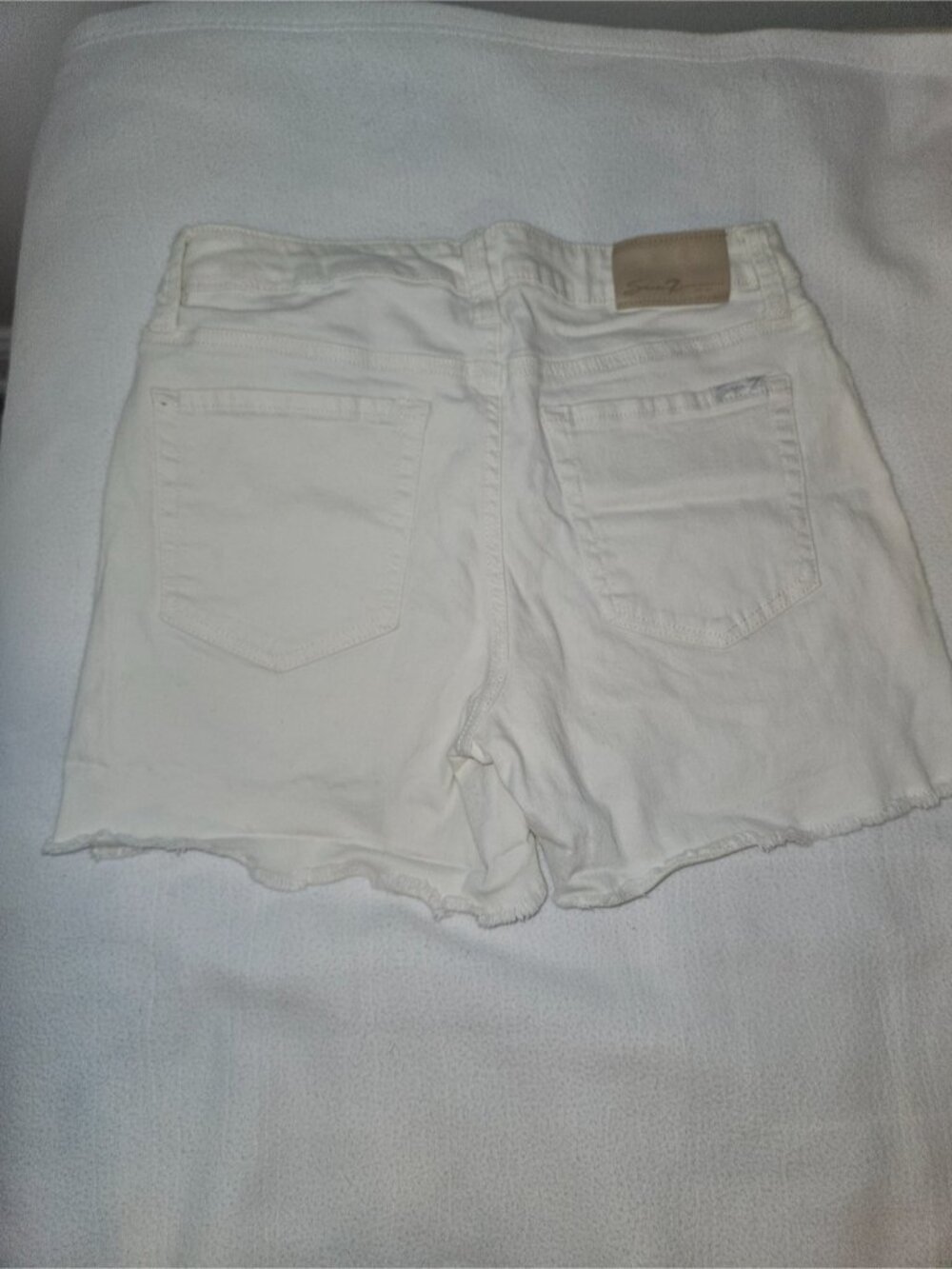 Frayed-Hem Denim Shorts - Picture 2 of 2